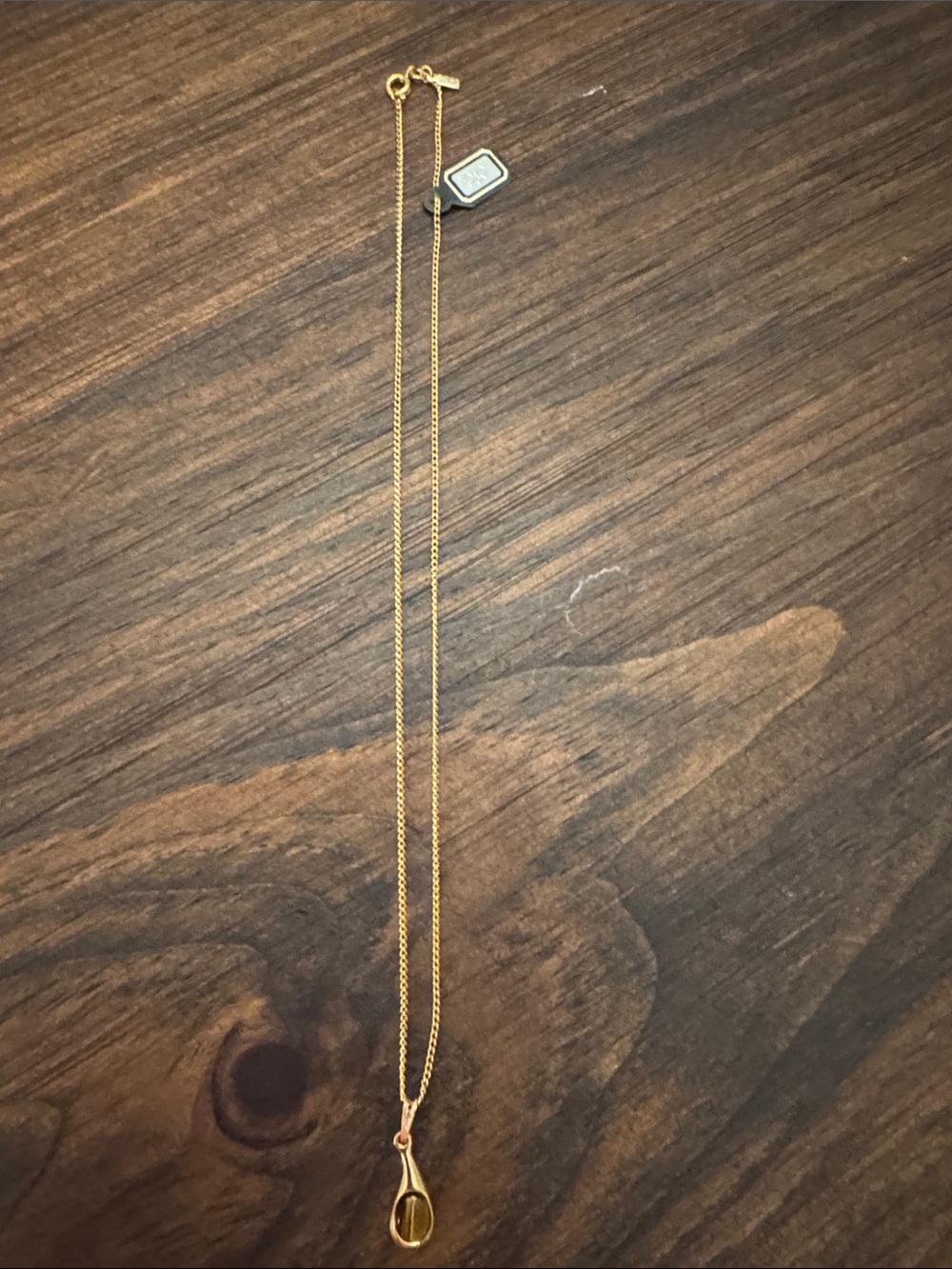 18” Gold Teardrop Pendant Necklace - NWT